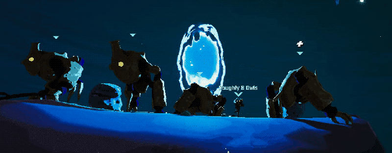 survivor ominously guarding a lunar portal with like three beetle guards
